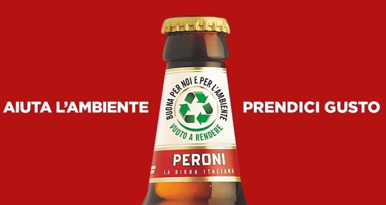Birra Peroni lancia una nuova bottiglia per il vuoto a rendere