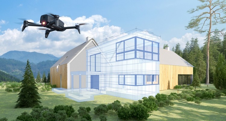 Superbonus 110%: droni in volo per i rilievi sugli edifici