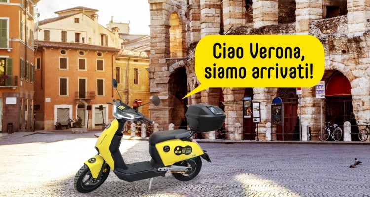 Zig Zag/GO-Sharing arriva a Verona con la sua flotta di scooter full electric