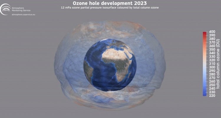 Copernicus: il buco dell'ozono antartico inizia ad aprirsi