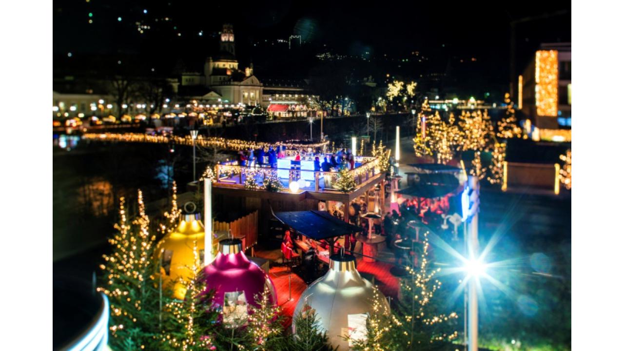 Terme Merano si prepara a vivere le feste con le esclusive Kugln Terme e la pista di pattinaggio