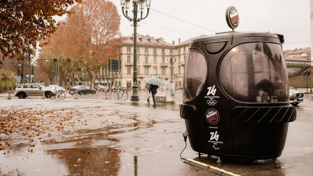 Caffè Vergnano: le cabinovie dismesse rinascono come coffee corner di design per Milano Cortina 2026