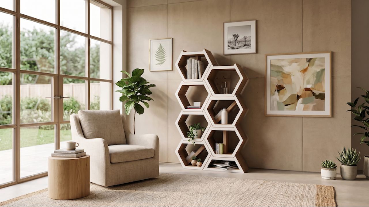 Librerie modulari in cartone riciclato: l'arredo sostenibile di Trevikart GreenDesign per spazi flessibili