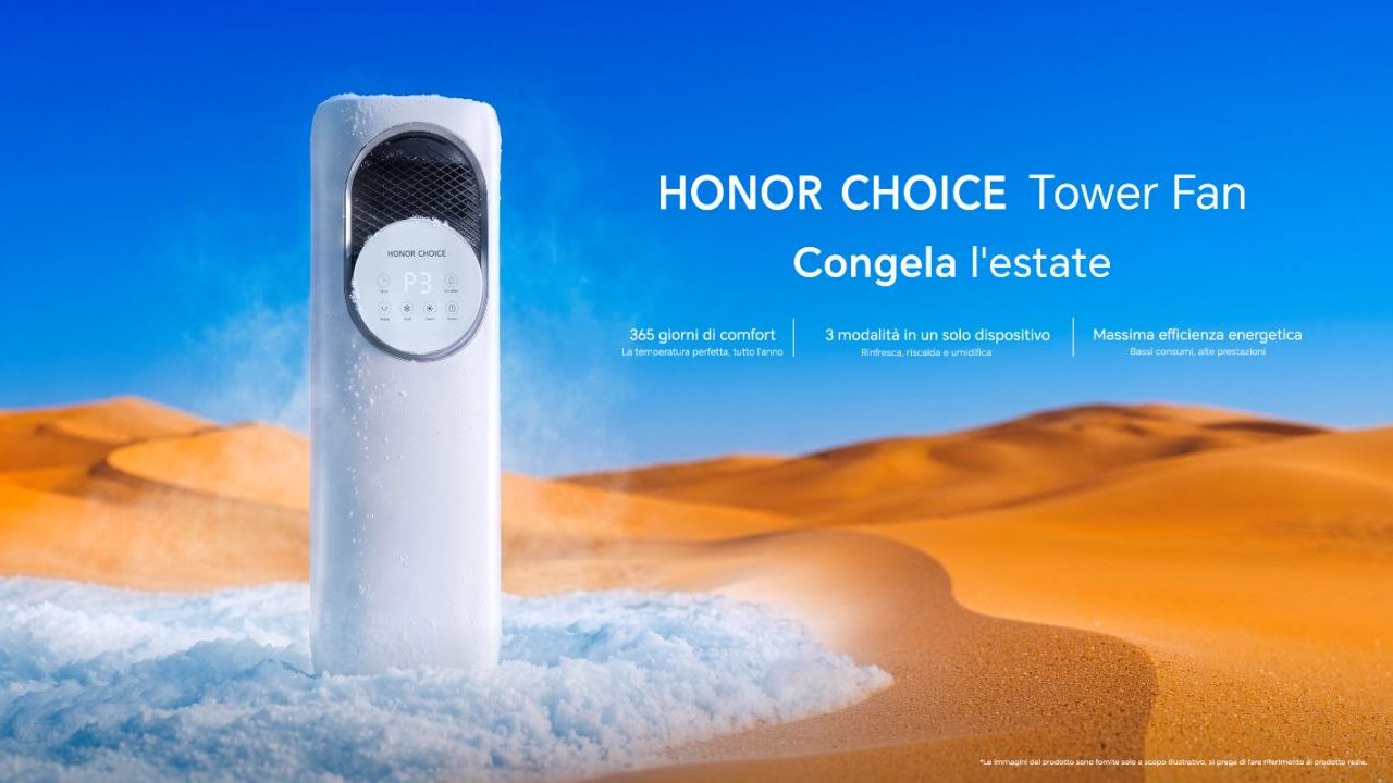 HONOR lancia HONOR CHOICE Tower Fan: il nuovo dispositivo 3-in-1 per il comfort di tutte le stagioni